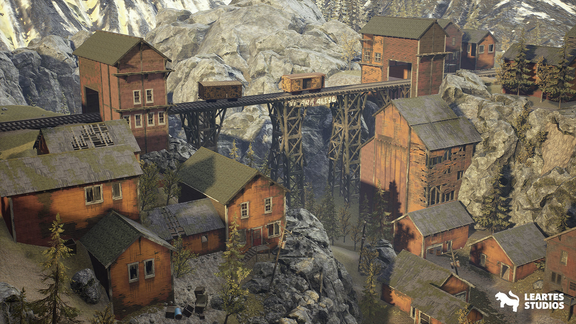 1900s Environments Mega Bundle Prop Packs 5 Environments Low-poly 3D model_26