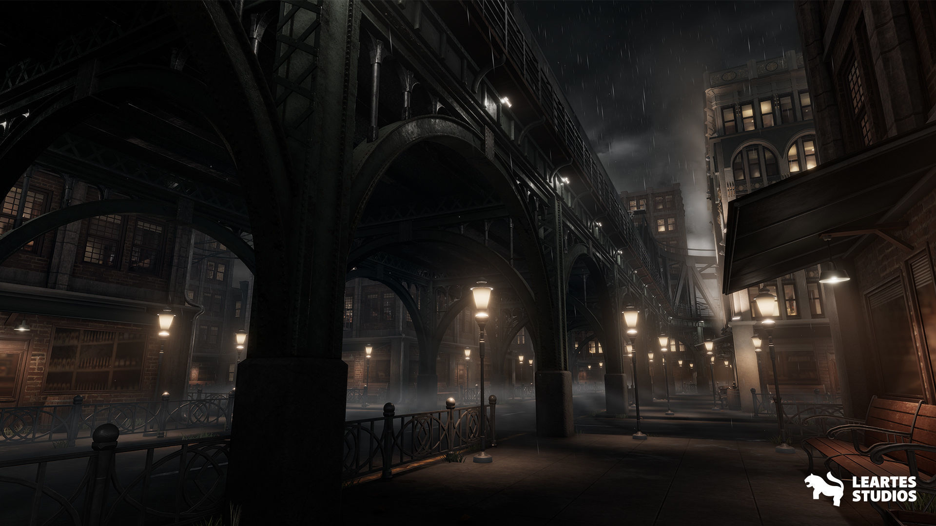 1900s Environments Mega Bundle Prop Packs 5 Environments Low-poly 3D model_8