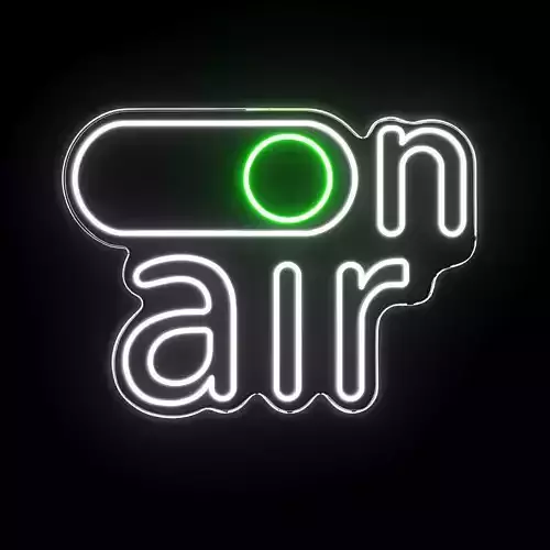 On Air Neon Sign 3D model