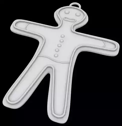 Gingerbread man 3D print model