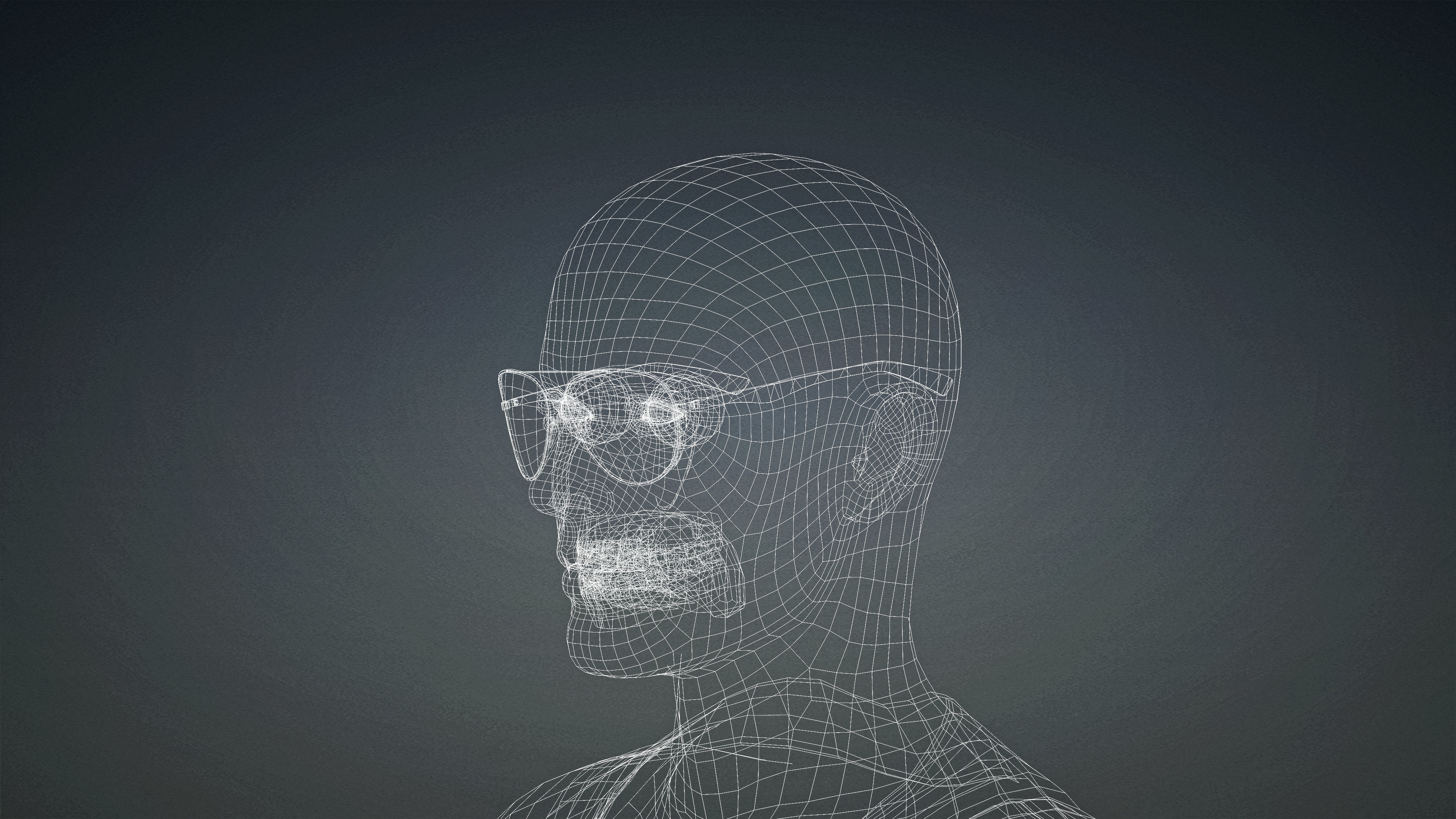 High Quality Male Gangster Low-poly 3D model_11