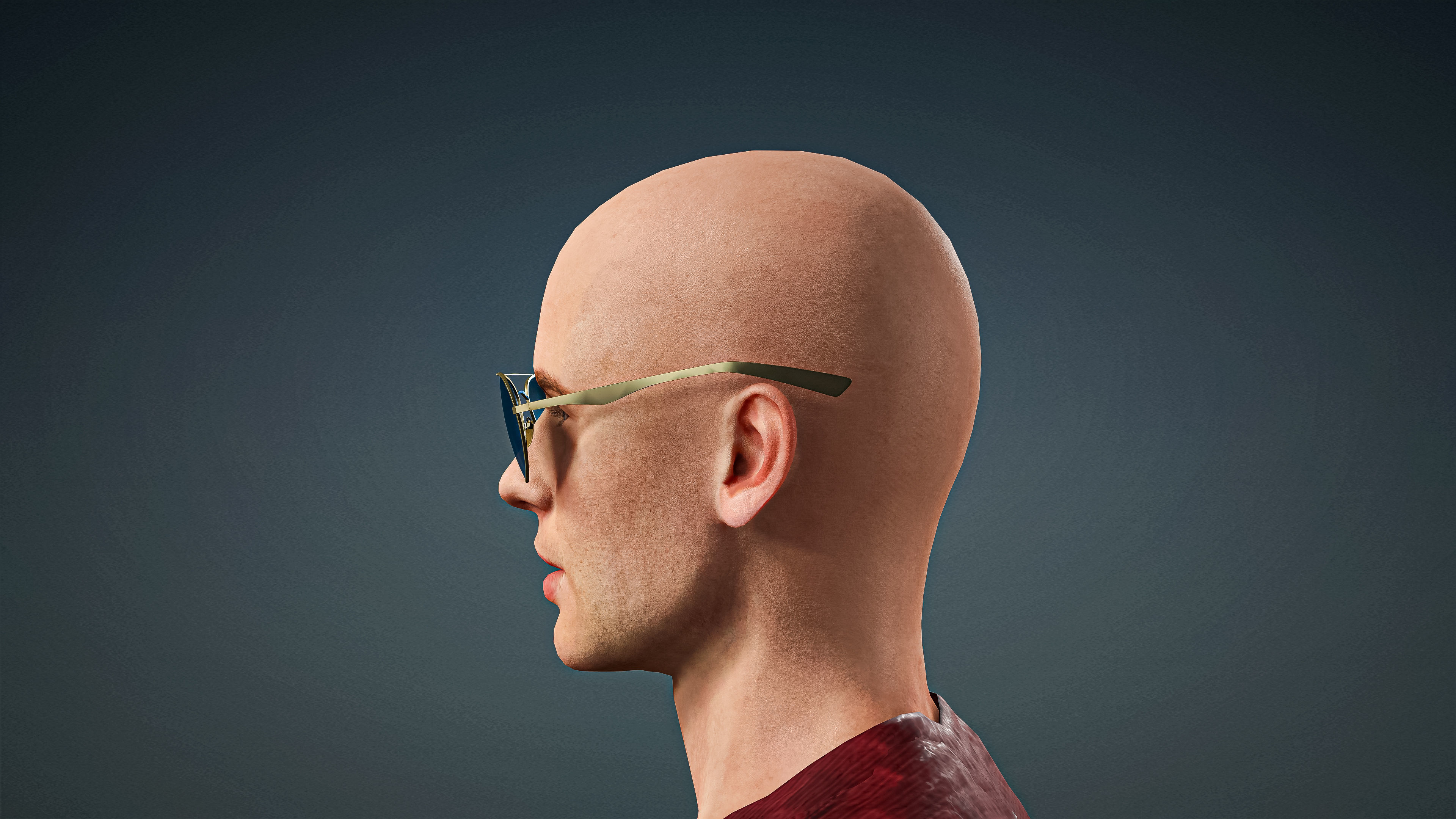 High Quality Male Gangster Low-poly 3D model_8