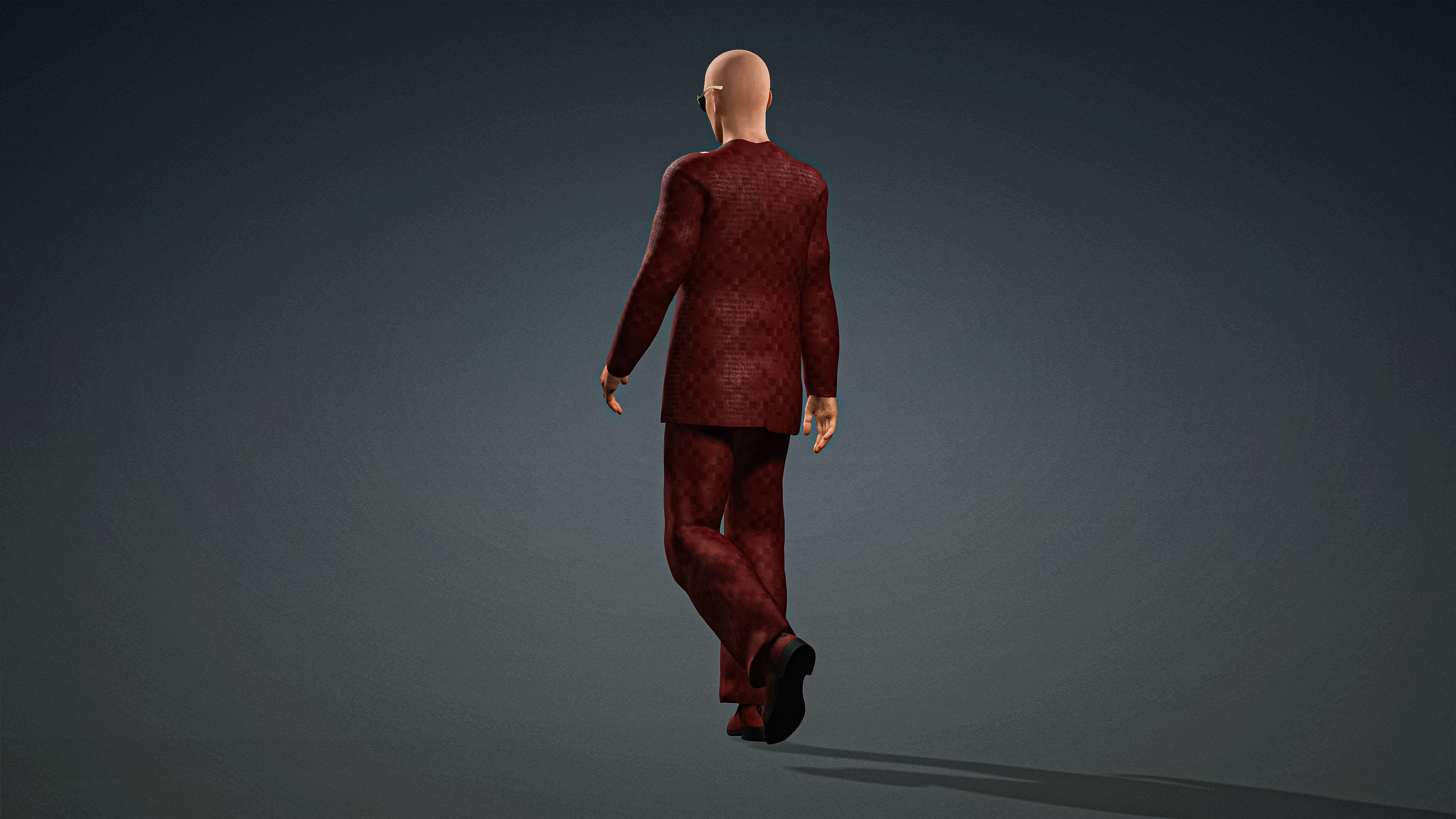 High Quality Male Gangster Low-poly 3D model_6