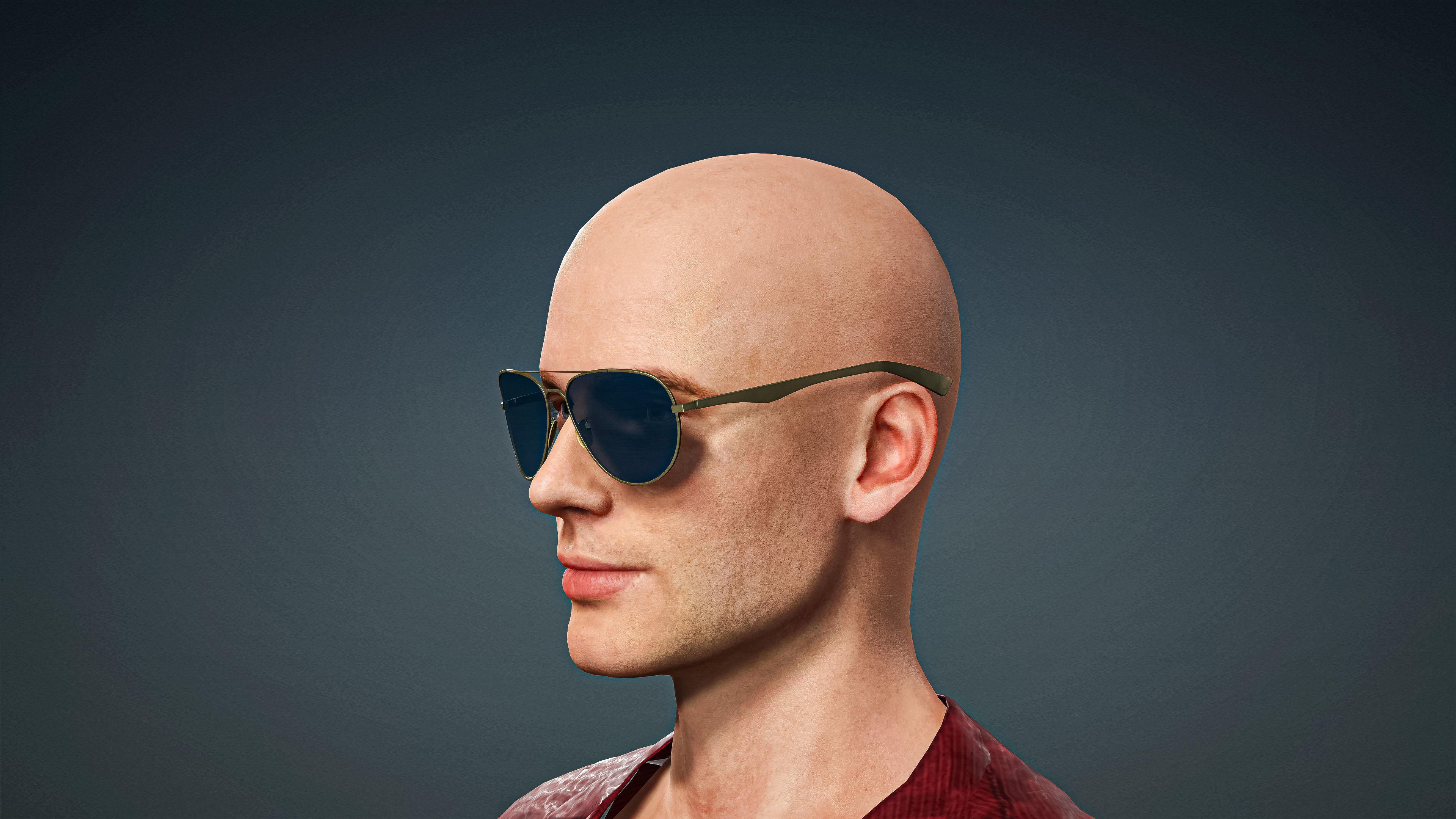 High Quality Male Gangster Low-poly 3D model_7