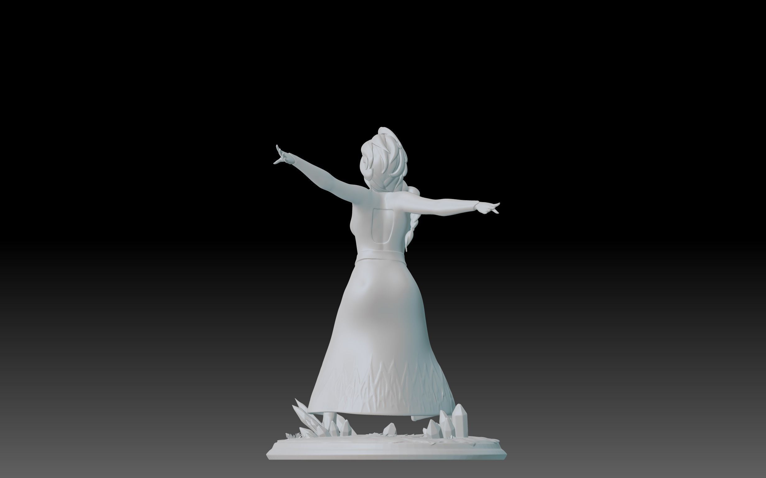 PRINCESS ELSA 3D 3D print model_12