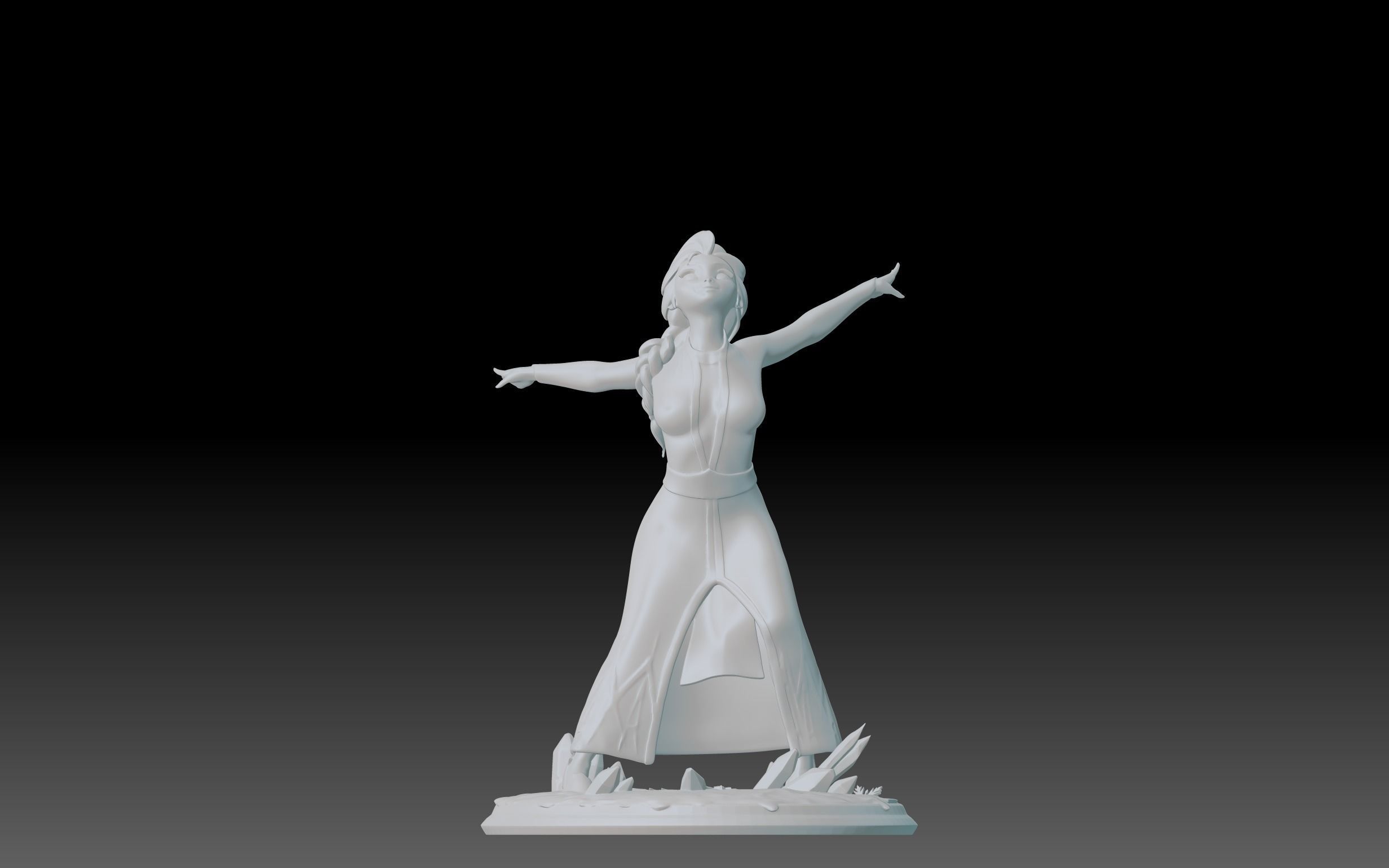 PRINCESS ELSA 3D 3D print model_16