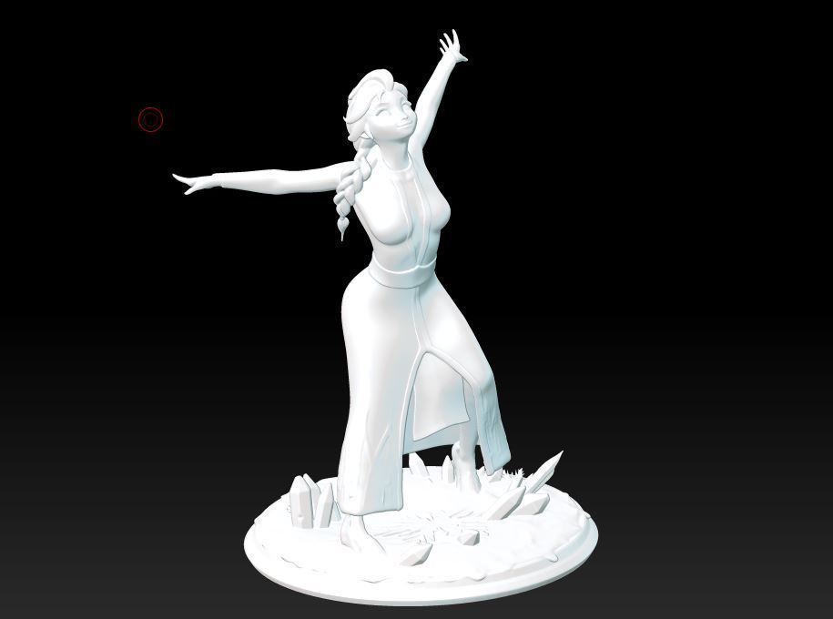 PRINCESS ELSA 3D 3D print model_3