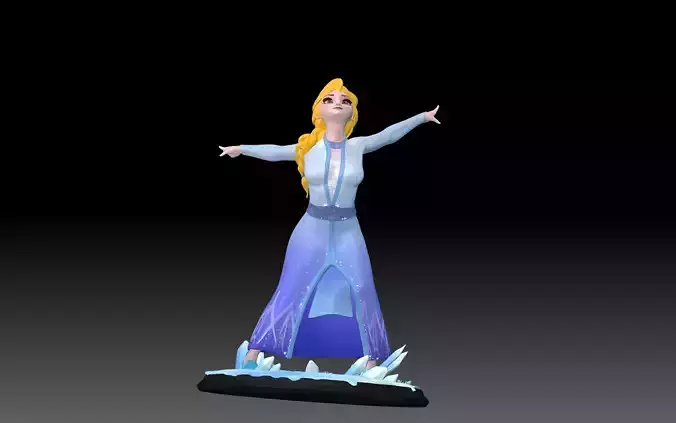 PRINCESS ELSA 3D 3D print model