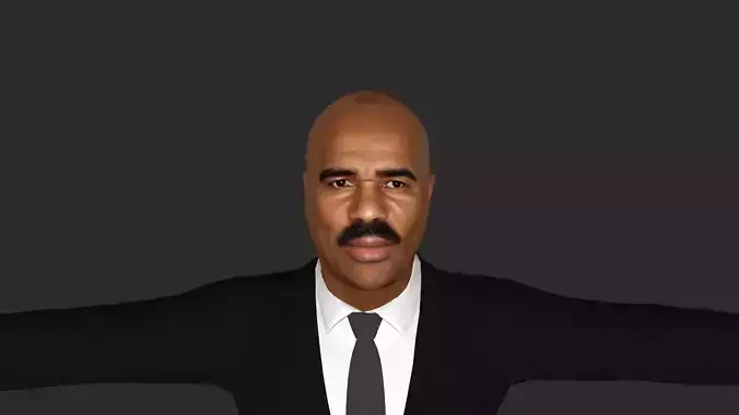 Steve Harvey Hyper Realistic Full Body Rigged Character 3D model