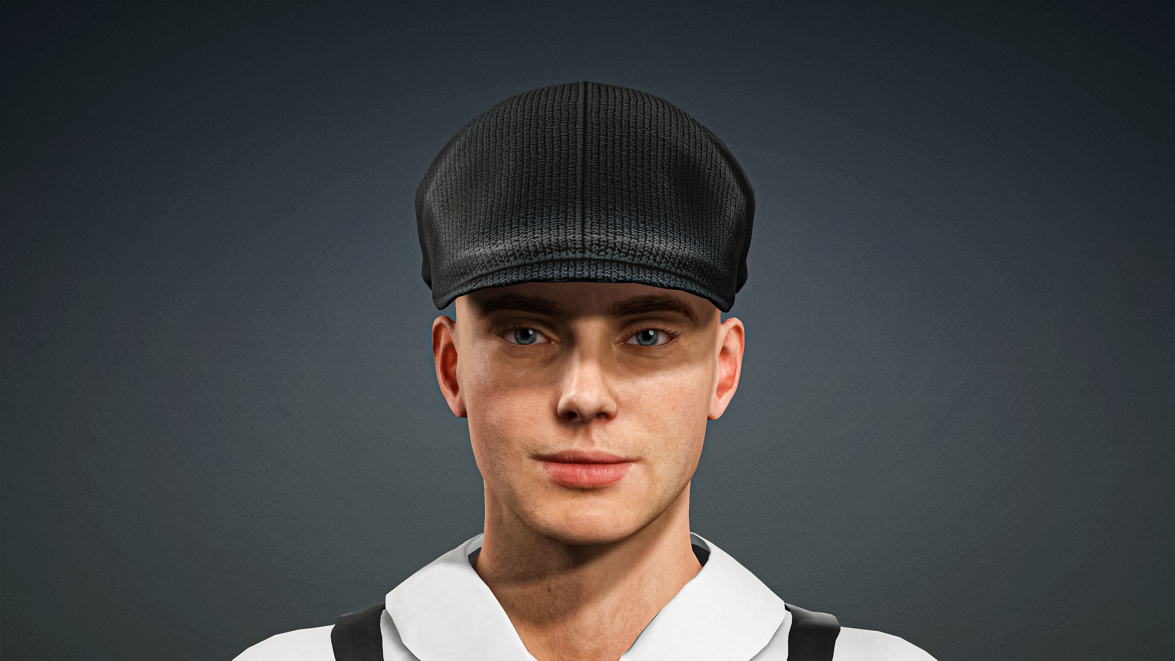 High Quality Male Classic Suspenders Low-poly 3D model_6