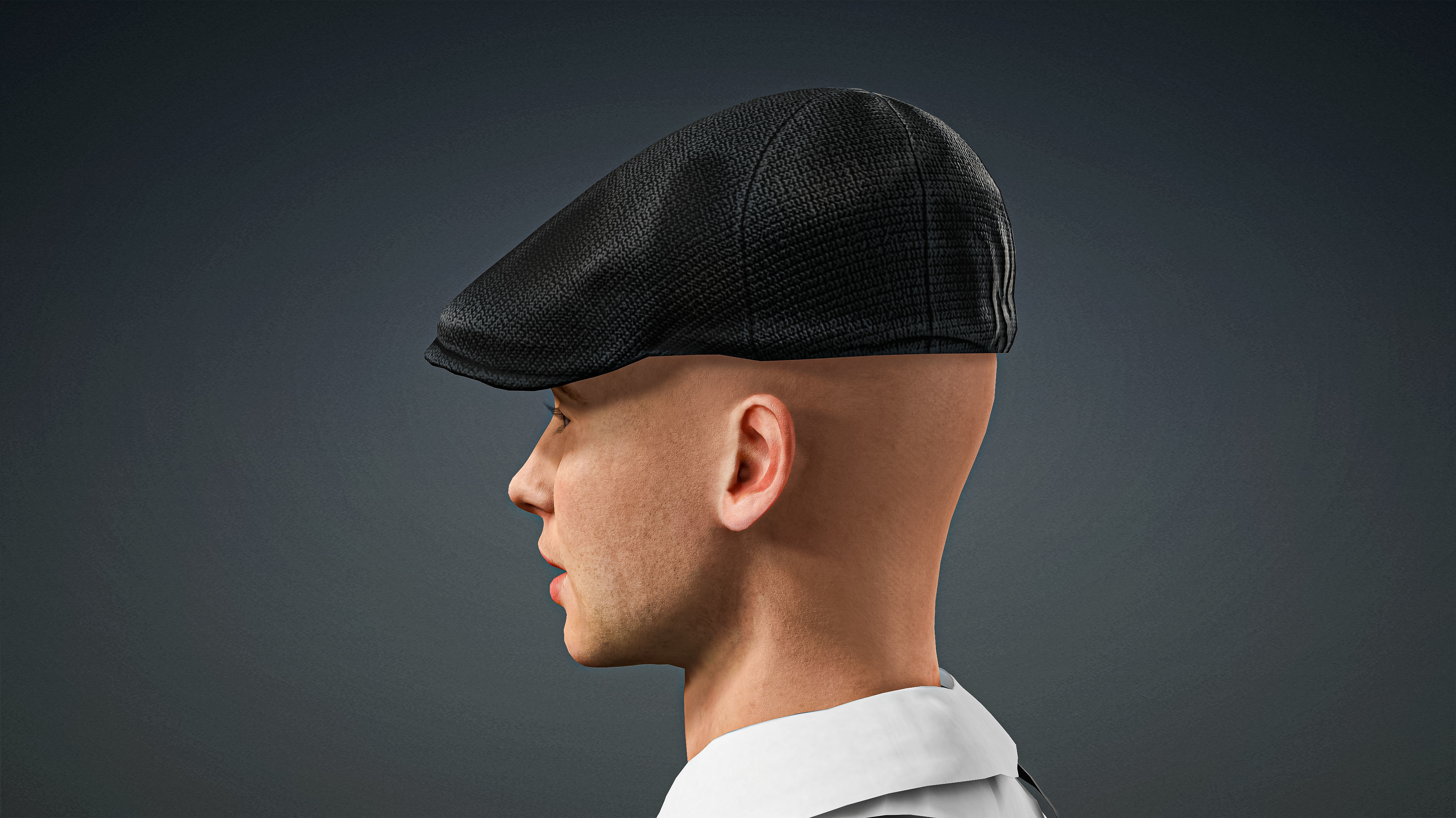 High Quality Male Classic Suspenders Low-poly 3D model_8