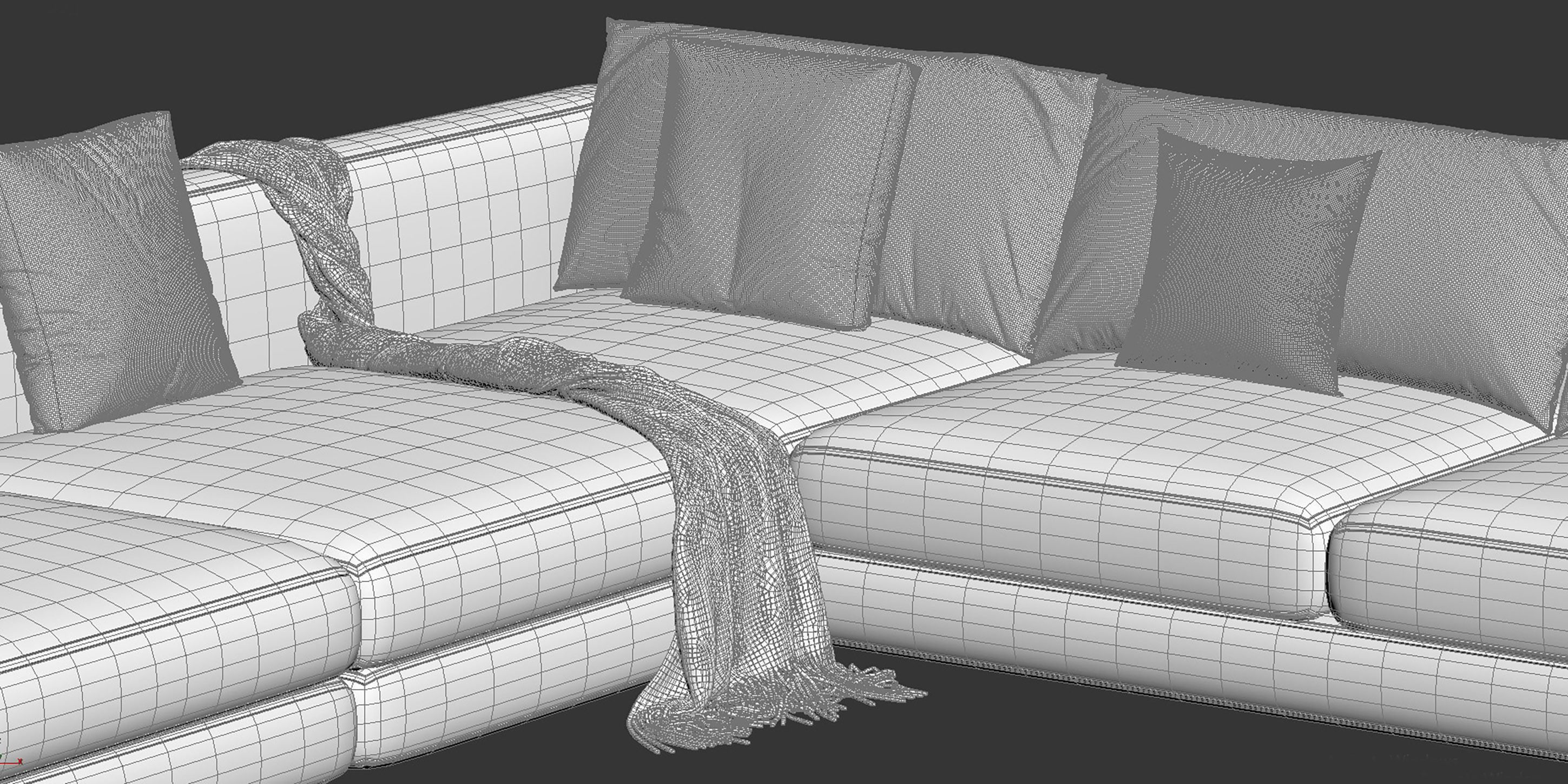 Arflex Rendez-Vous D 120 Sofa 3D model_16