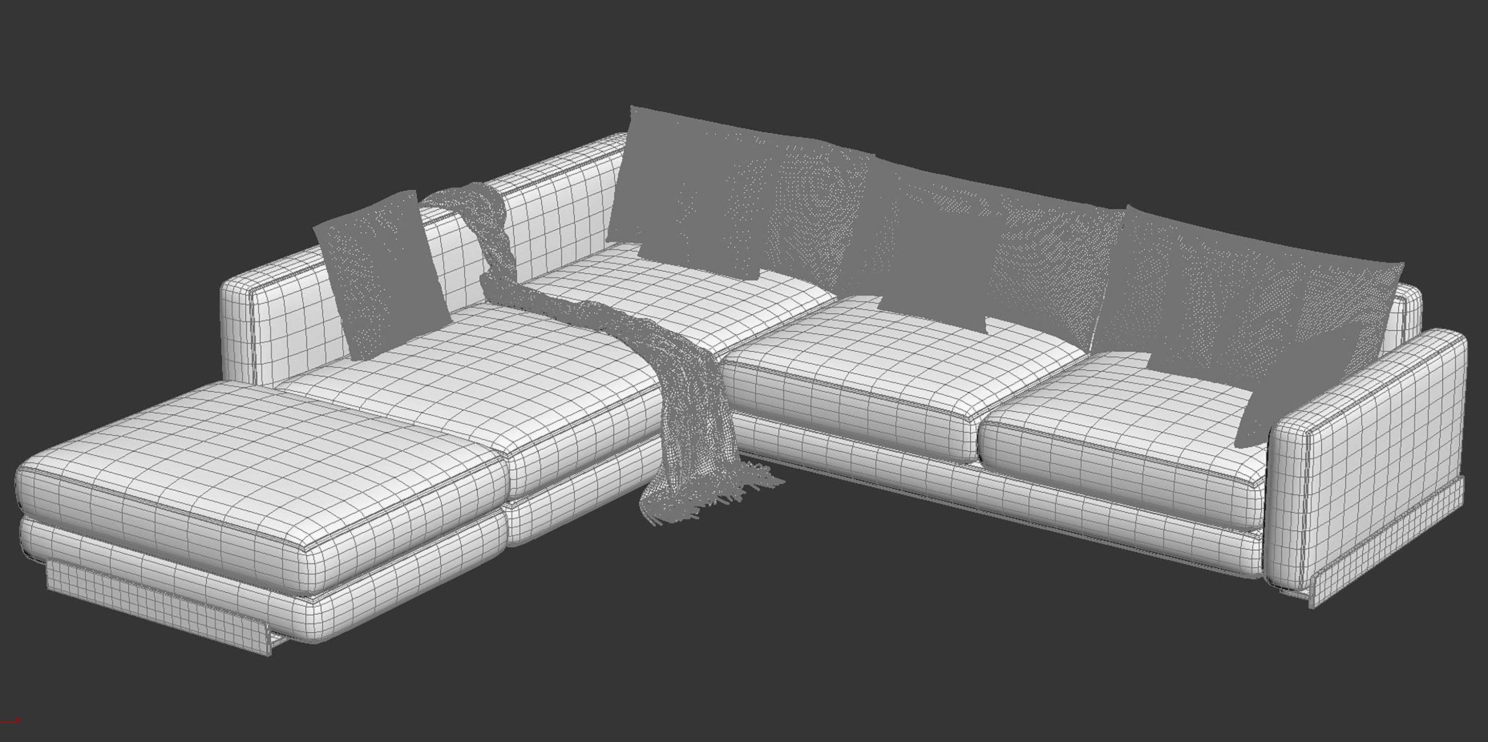 Arflex Rendez-Vous D 120 Sofa 3D model_17