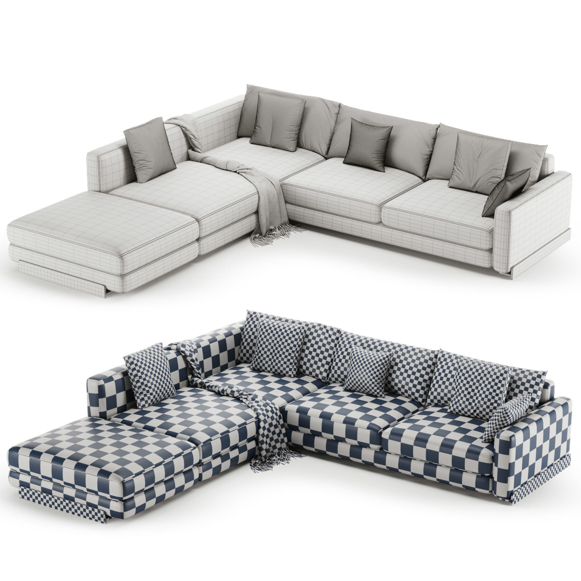 Arflex Rendez-Vous D 120 Sofa 3D model_3