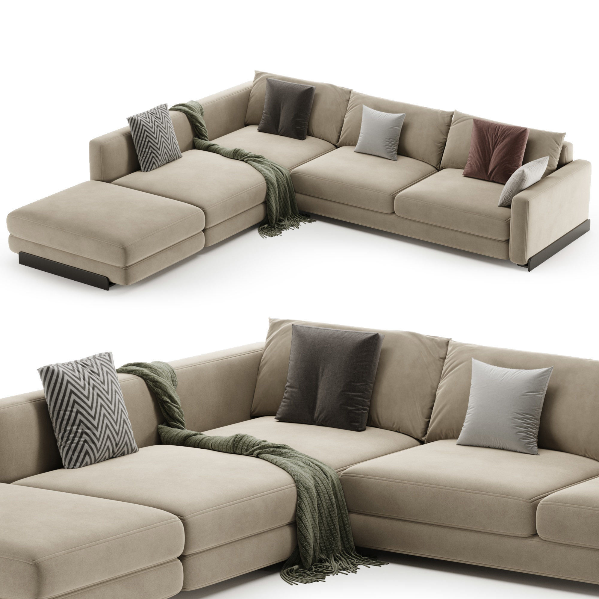 Arflex Rendez-Vous D 120 Sofa 3D model_5