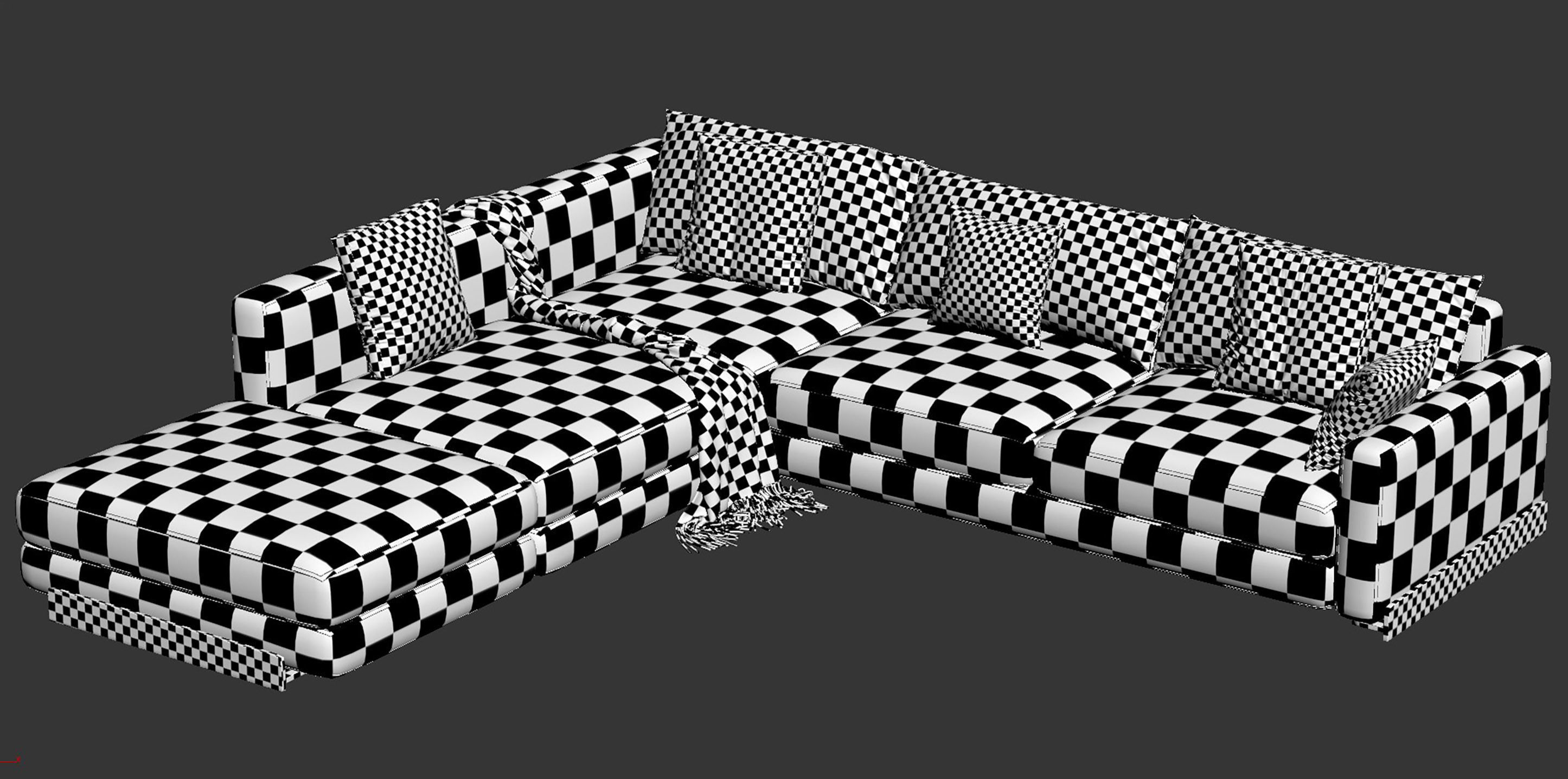 Arflex Rendez-Vous D 120 Sofa 3D model_14