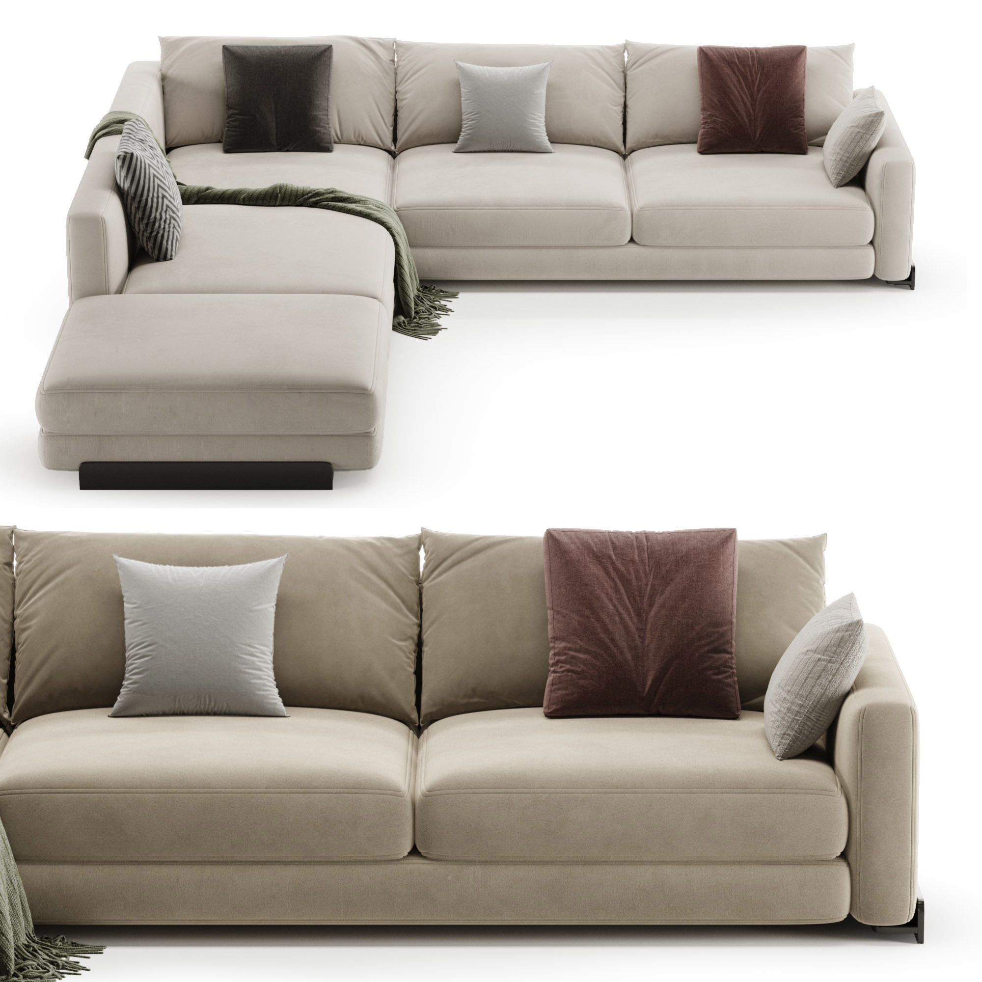 Arflex Rendez-Vous D 120 Sofa 3D model_2
