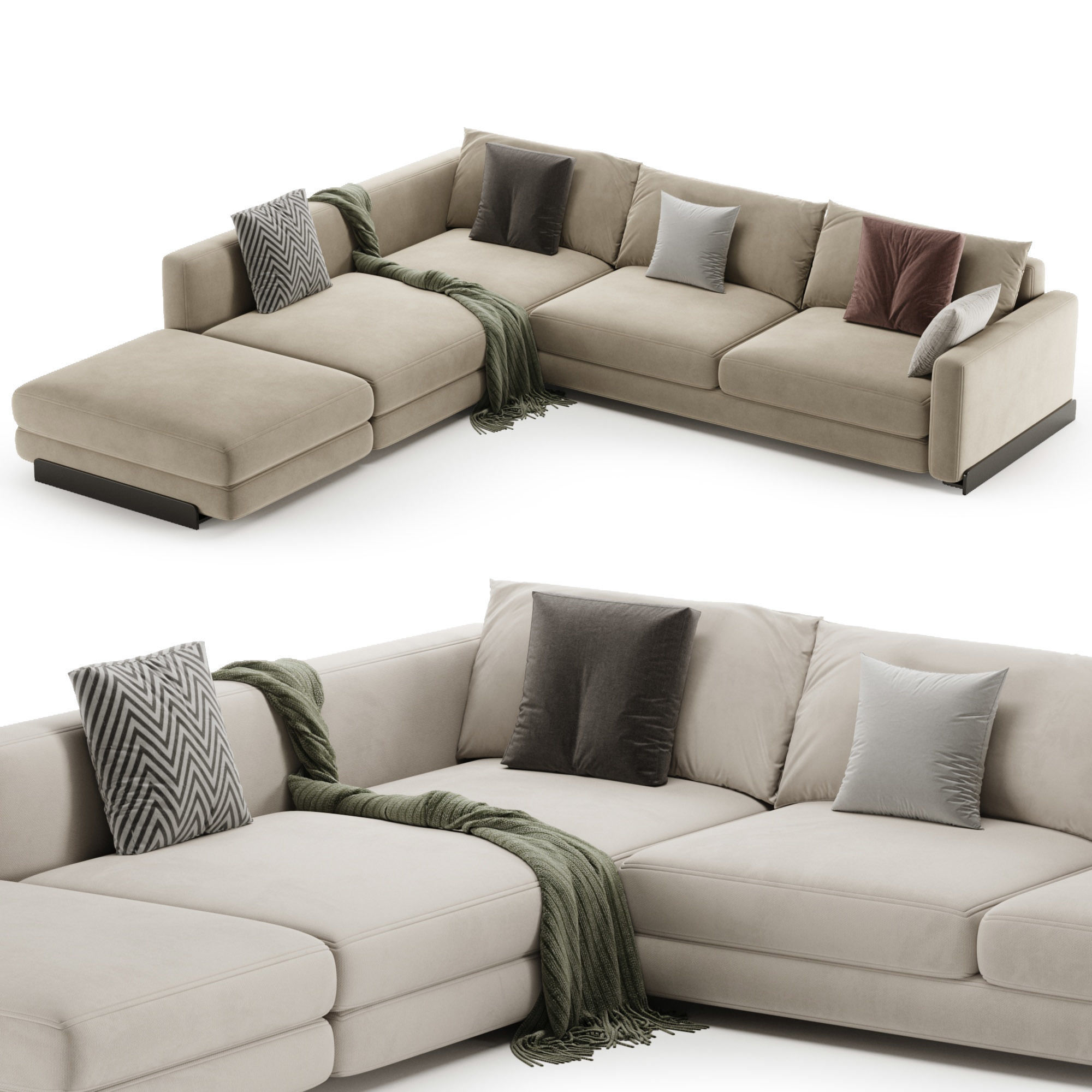 Arflex Rendez-Vous D 120 Sofa 3D model_1
