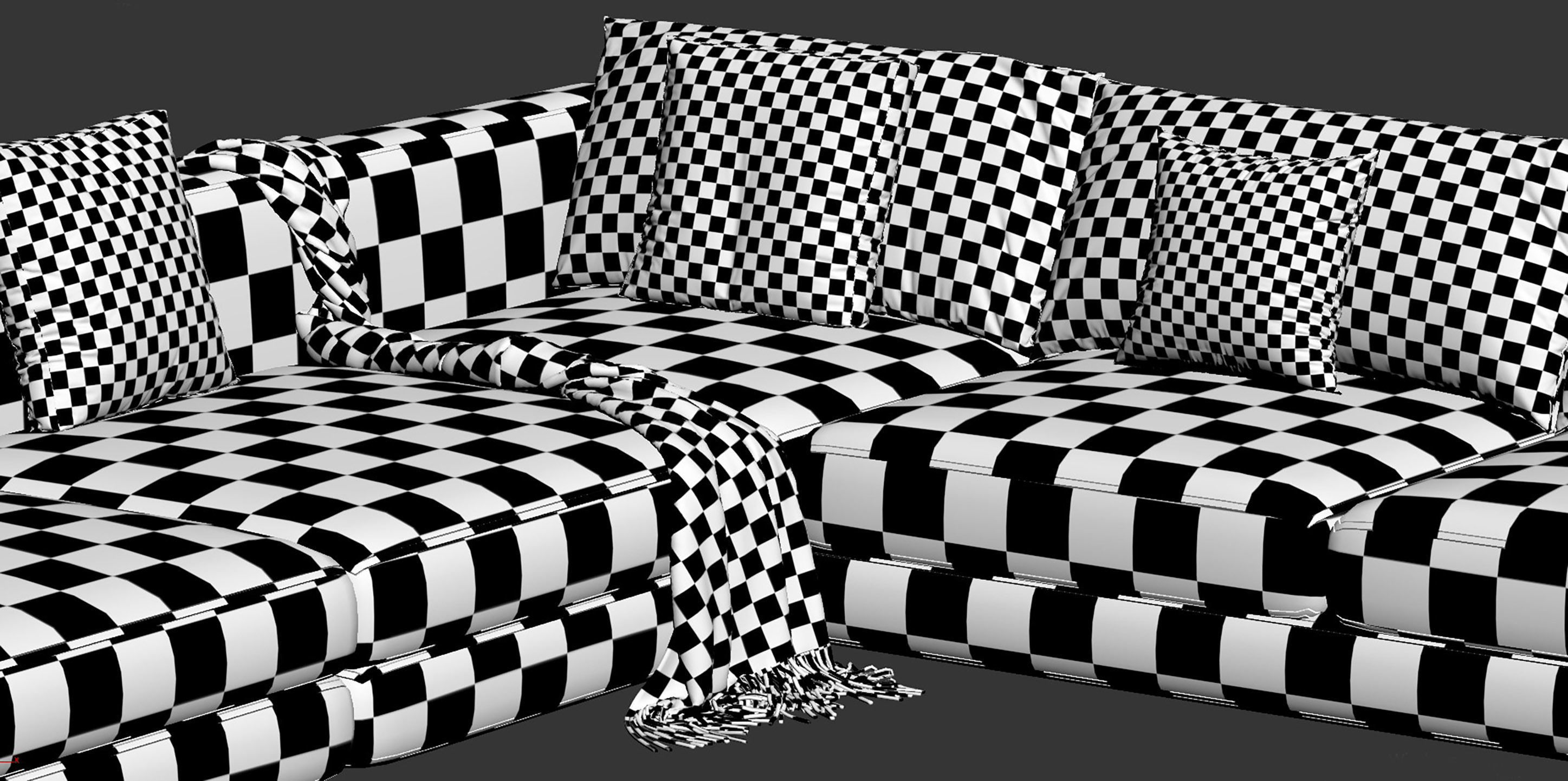 Arflex Rendez-Vous D 120 Sofa 3D model_15
