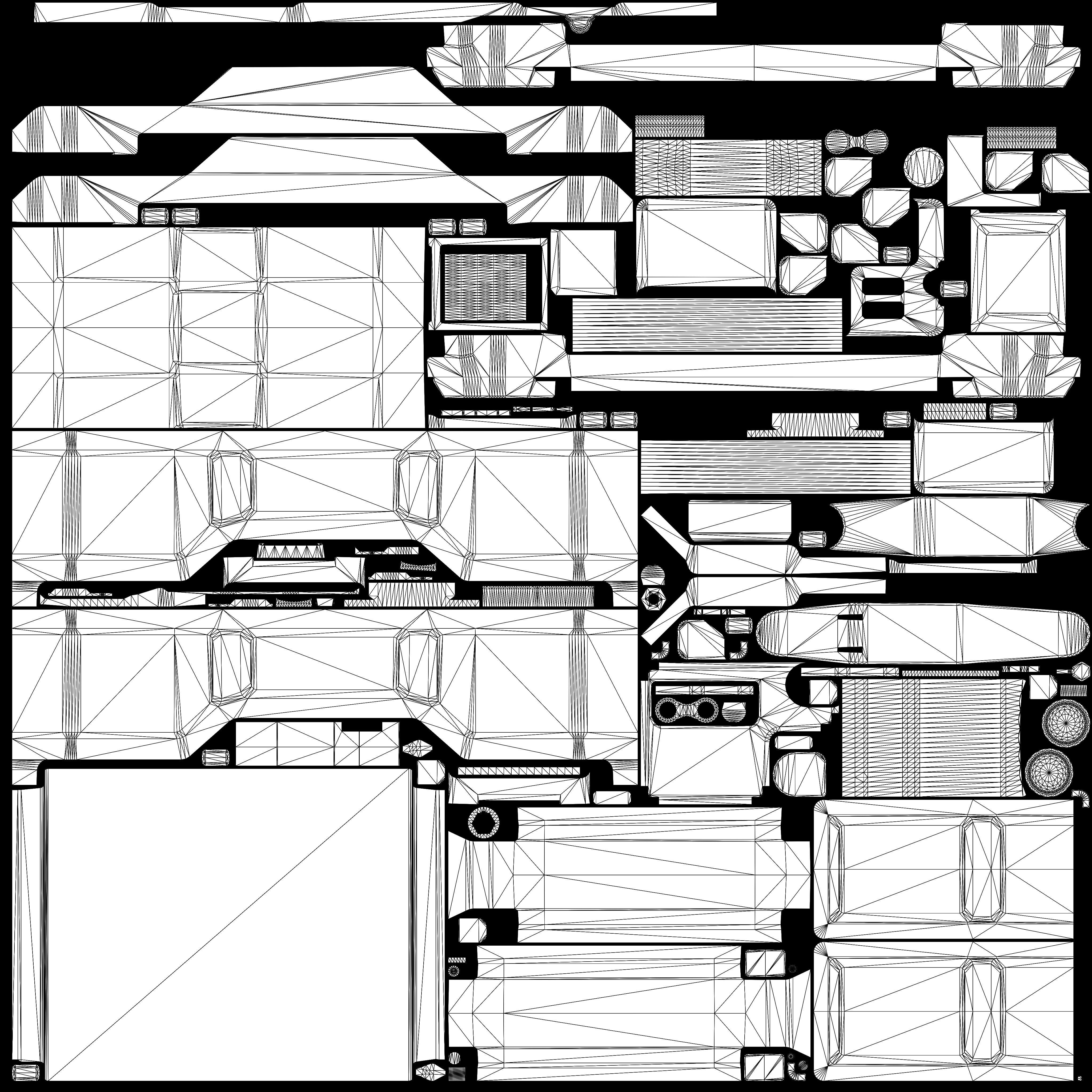 Military Radio Low-poly 3D model_15