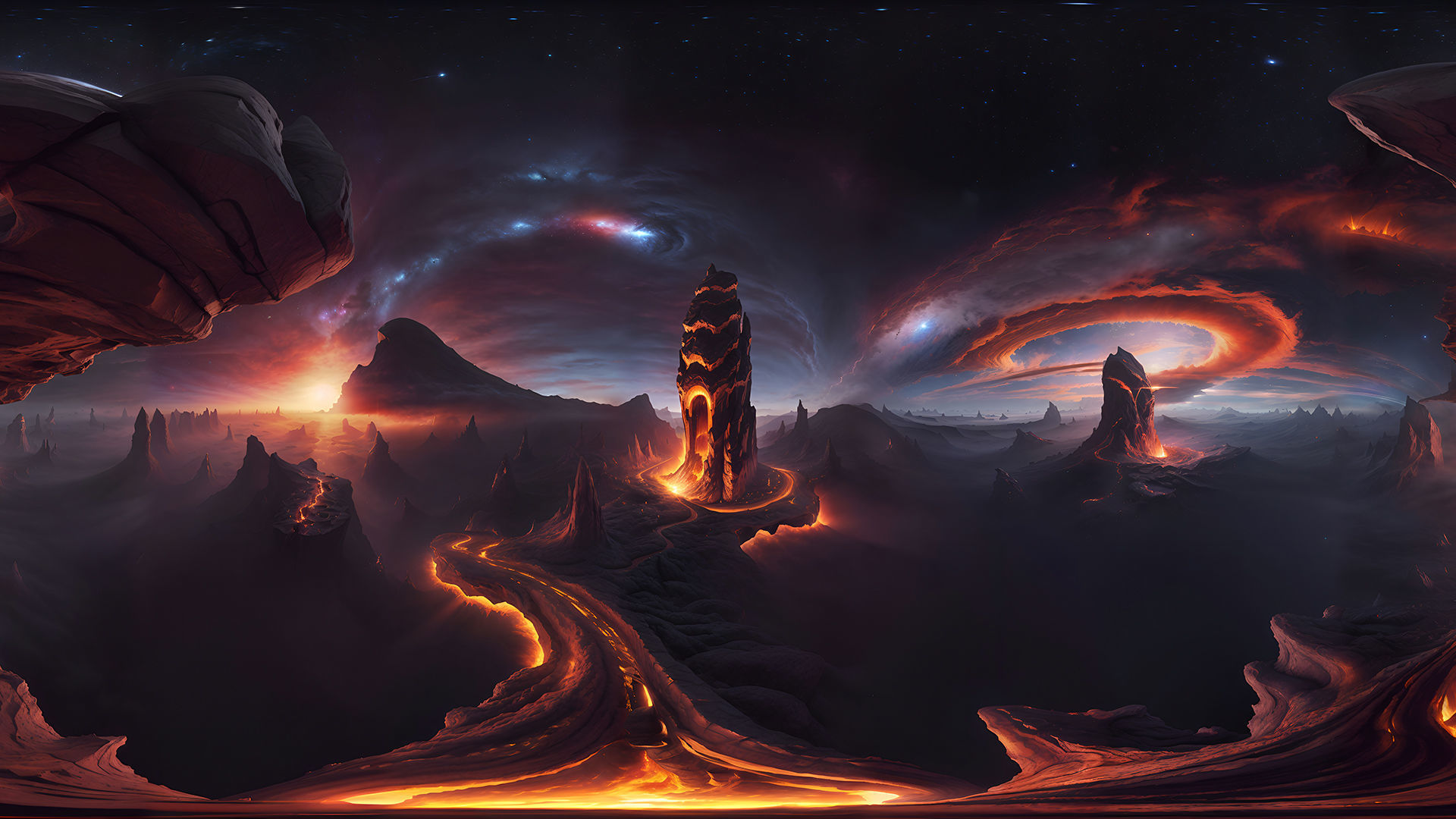 HDRI Alien Places Vol2 Low-poly 3D model_4