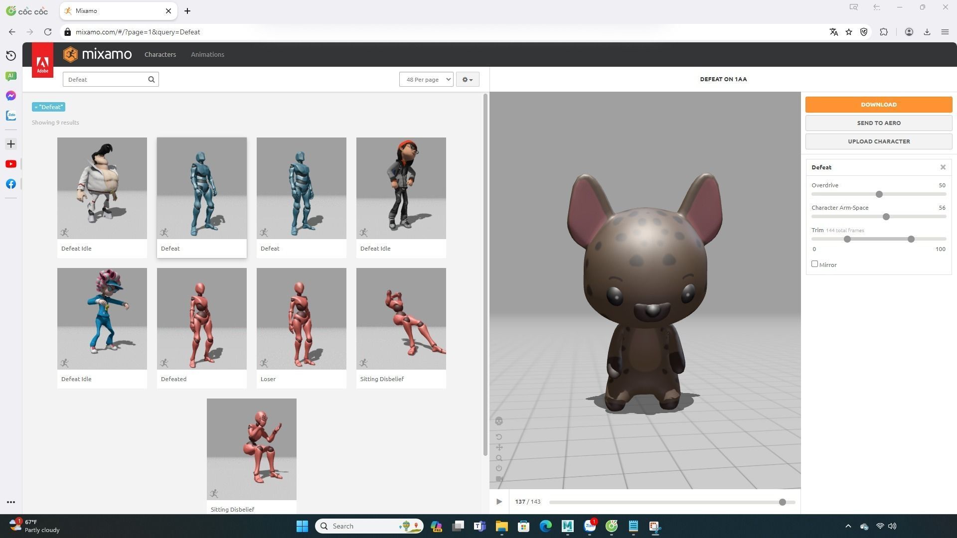  Ratel low poly animated v001 Low-poly 3D model_1