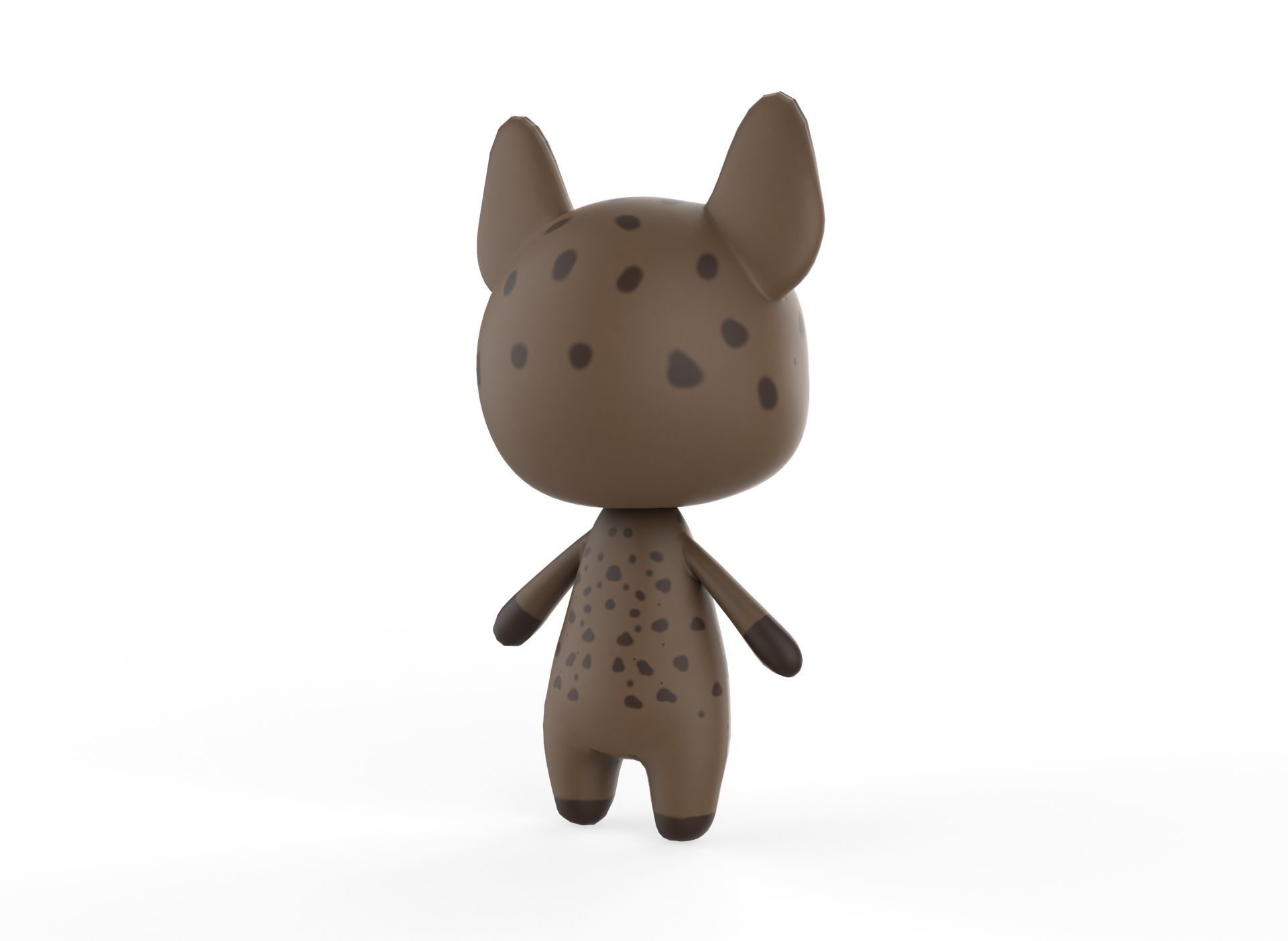  Ratel low poly animated v001 Low-poly 3D model_10