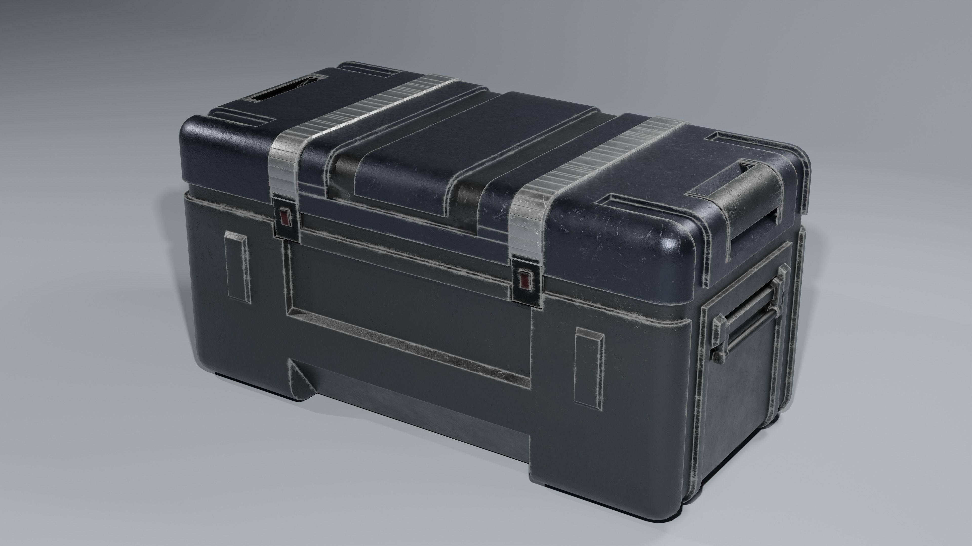 Sci-Fi Industrial Military Crates 3D model_2