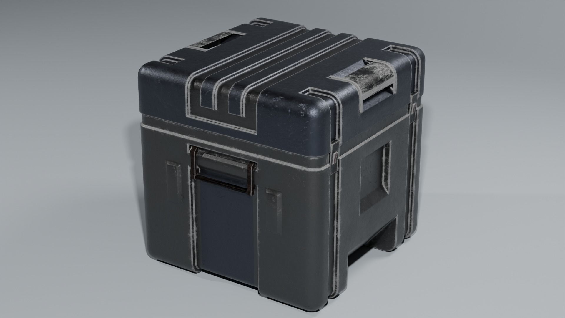 Sci-Fi Industrial Military Crates 3D model_1