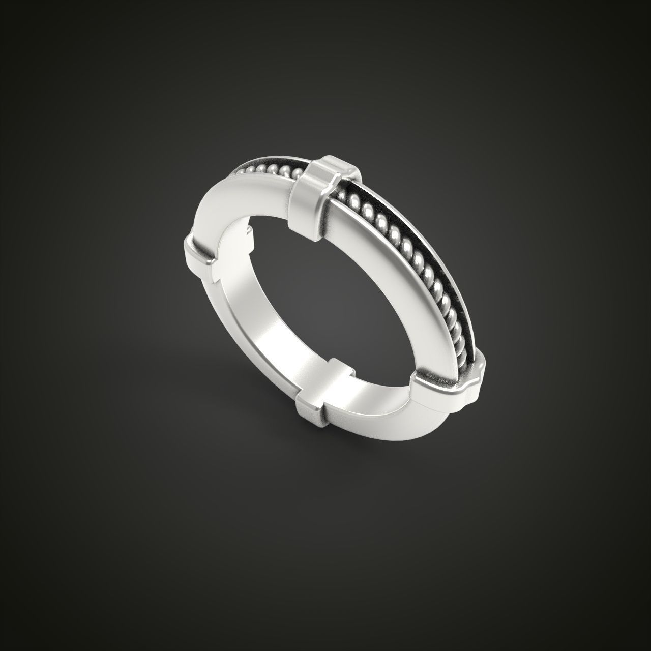 Wedding ring men or unisex  18 sizes europe sizes 3d model  3D print model_7