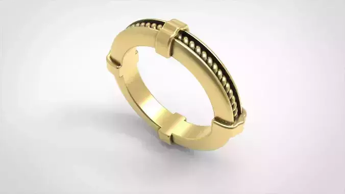 Wedding ring men or unisex  18 sizes europe sizes 3d model 
