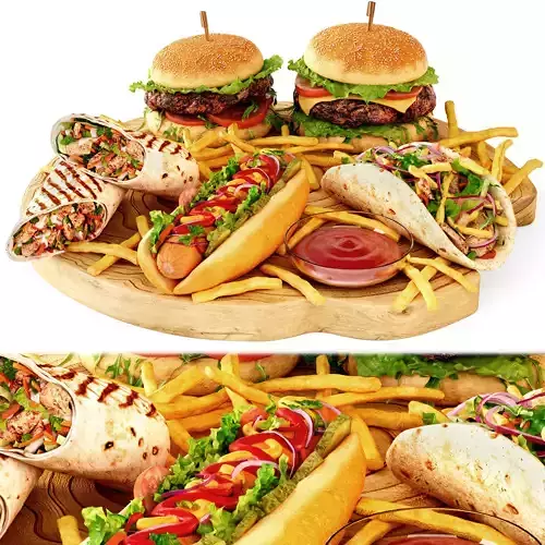 Fast Food 3D model