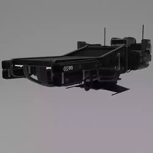 Blender sci fi  spaceship 3D model