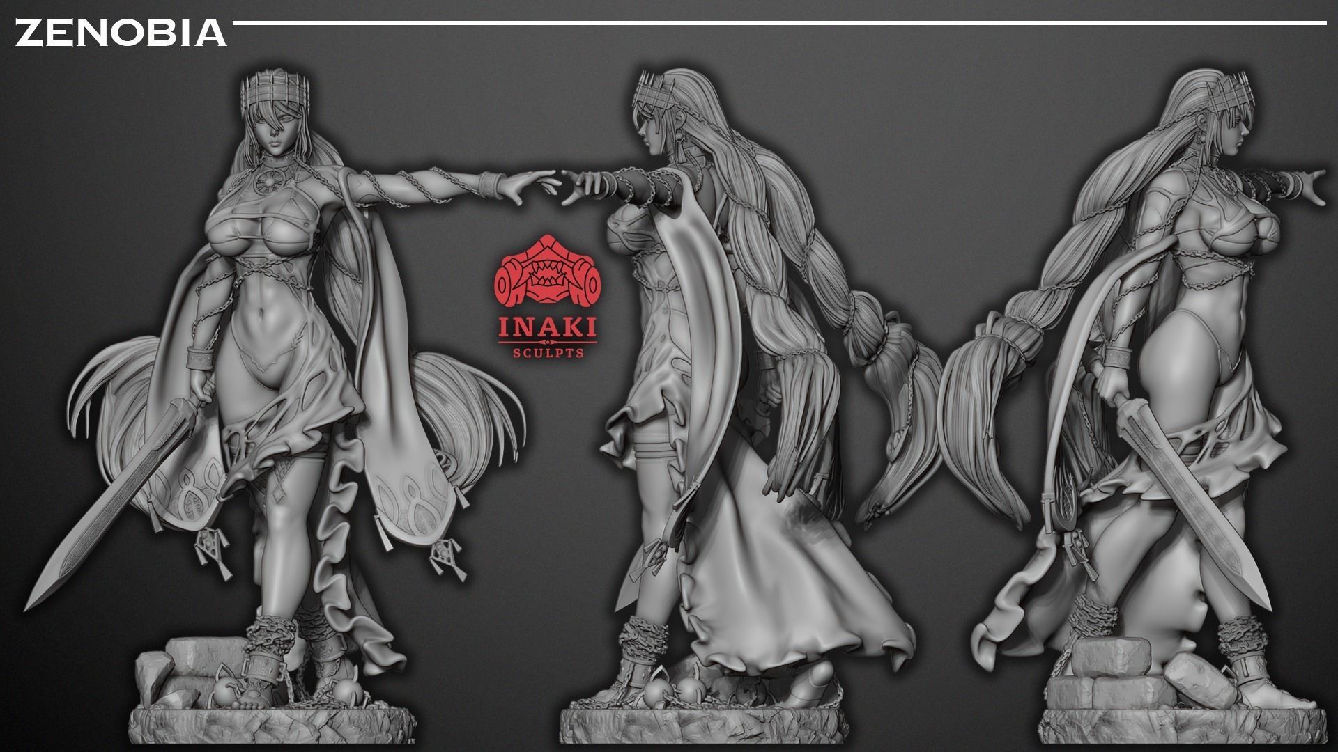 Zenobia - Fate GO 3D print model_7