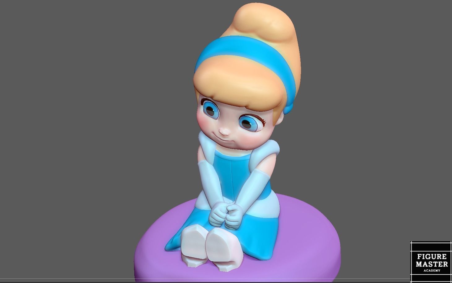 CINDERELLA BABY DISNEY PRINCESS ANIMATION 3D PRINT 3D print model_2