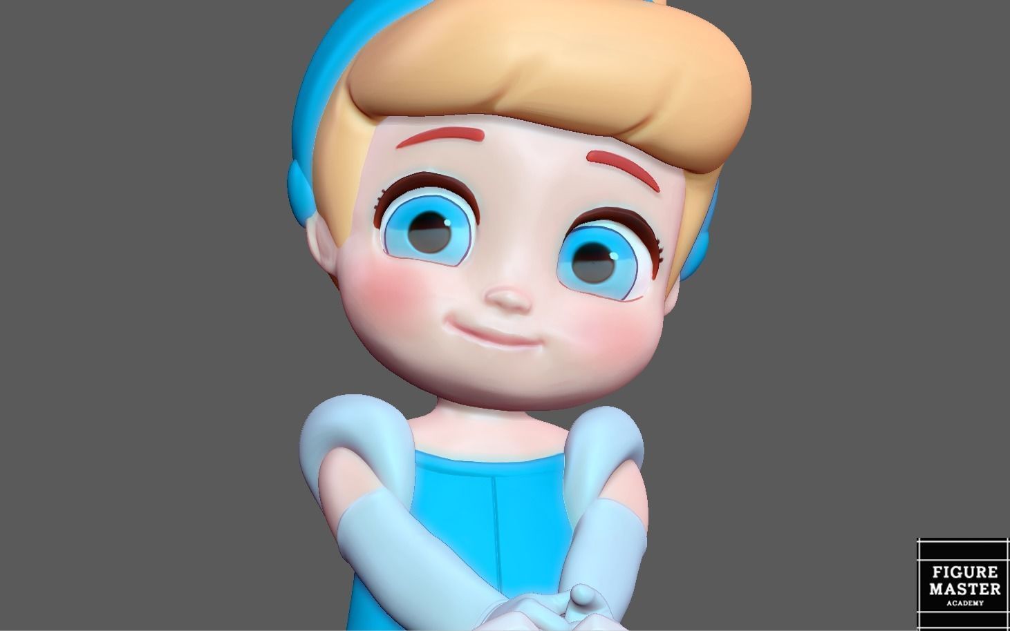 CINDERELLA BABY DISNEY PRINCESS ANIMATION 3D PRINT 3D print model_10