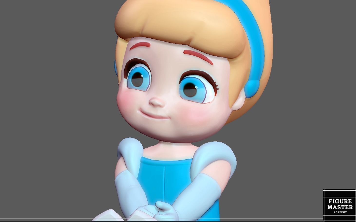 CINDERELLA BABY DISNEY PRINCESS ANIMATION 3D PRINT 3D print model_12