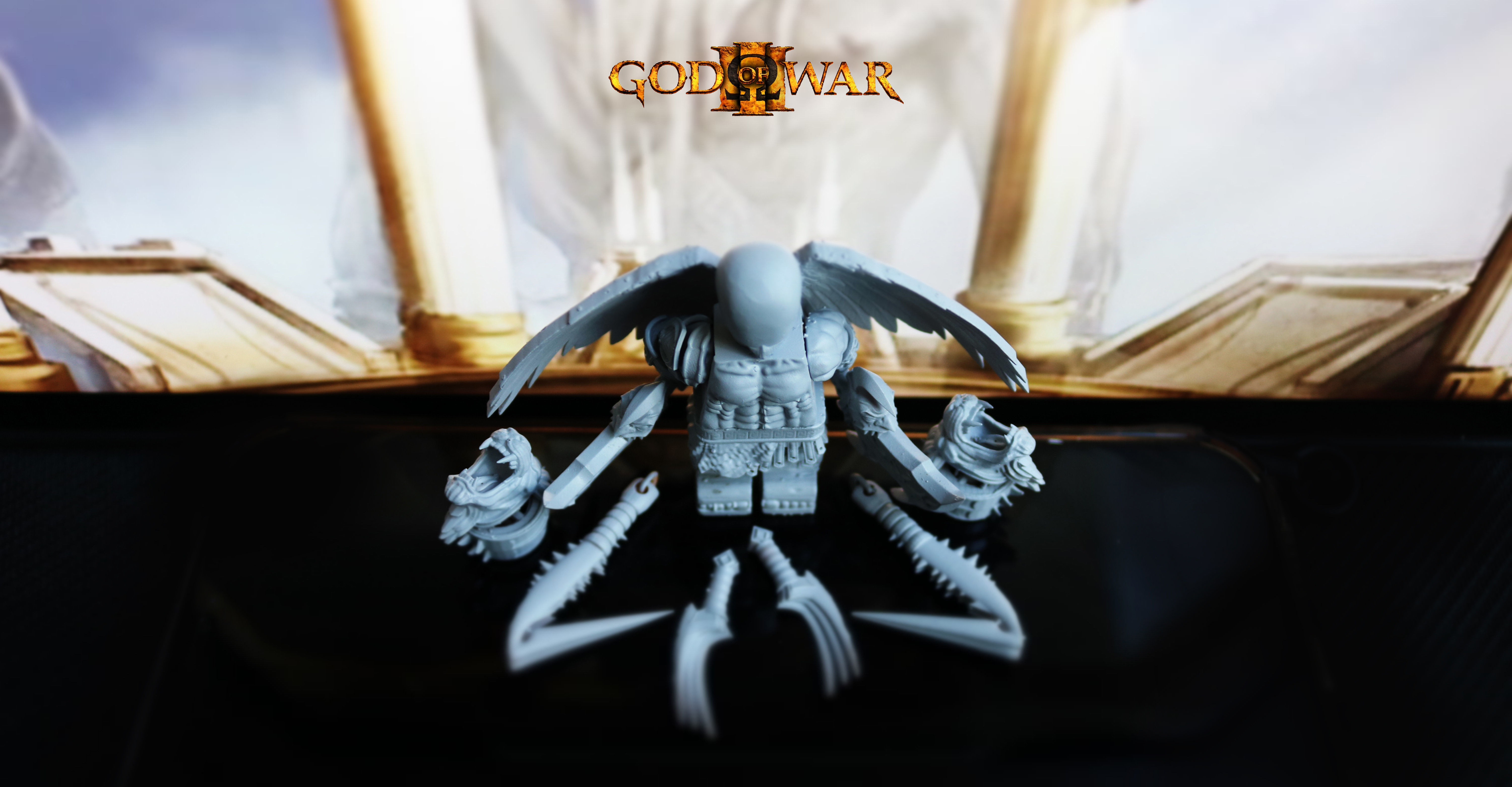 Lego Minifigures - Kratos  God Of War 3 3D print model_2