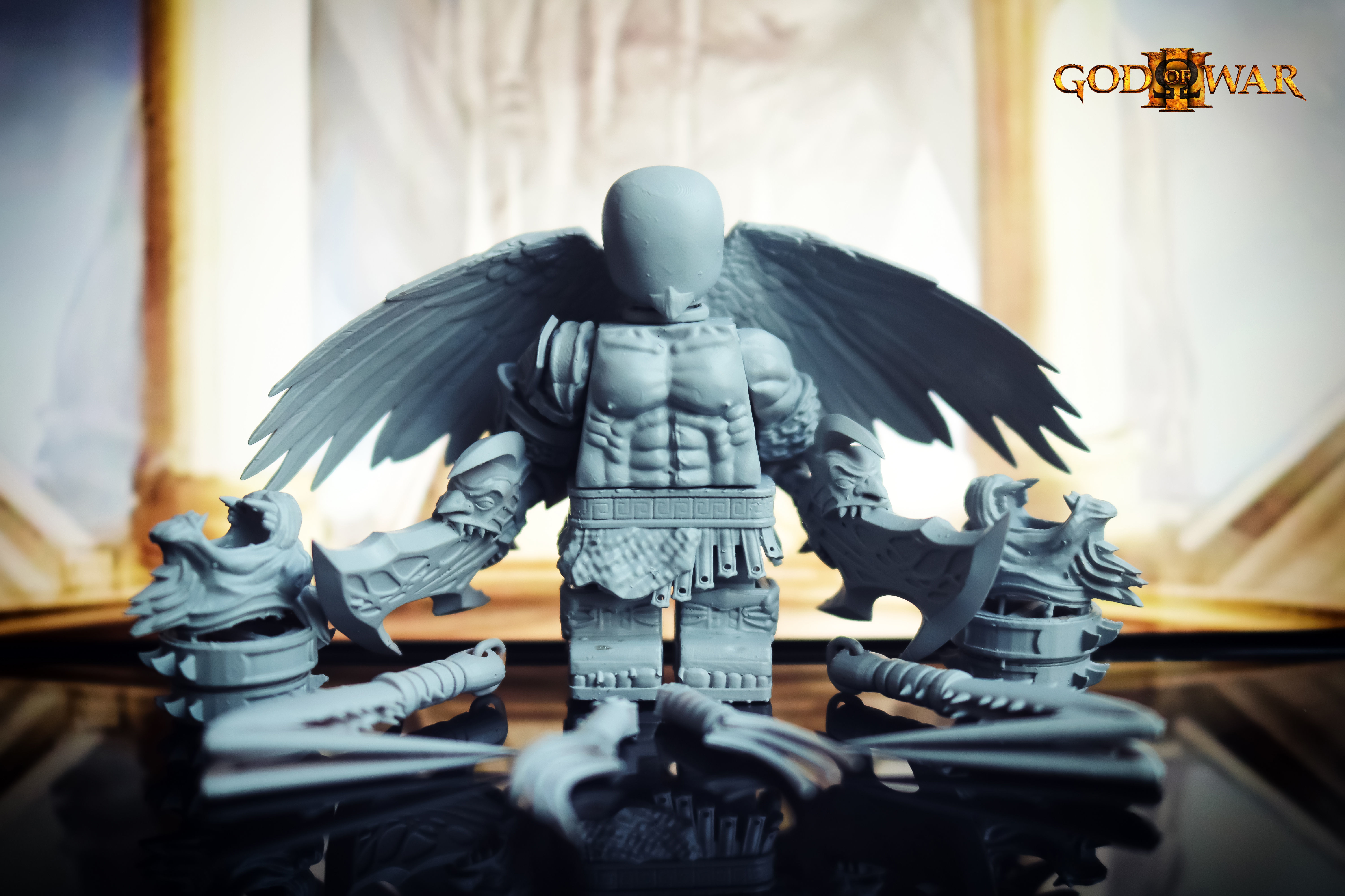 Lego Minifigures - Kratos  God Of War 3 3D print model_1