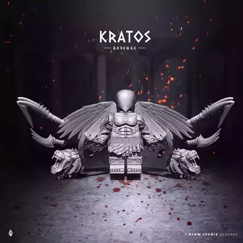 Lego Minifigures - Kratos  God Of War 3