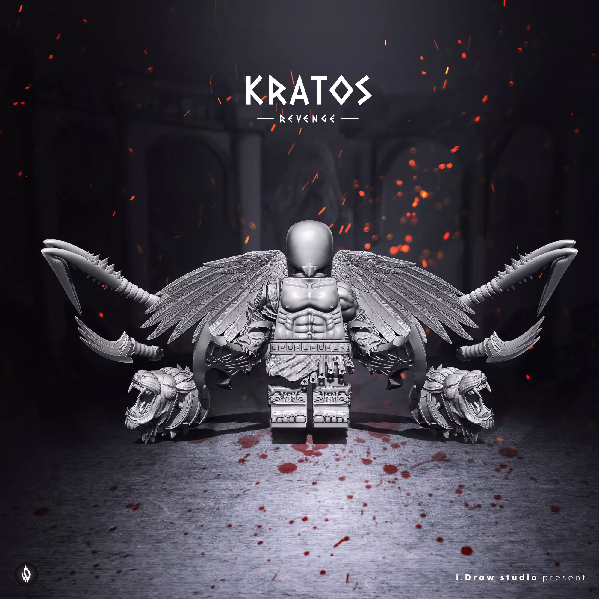 Lego Minifigures - Kratos  God Of War 3 3D print model_0