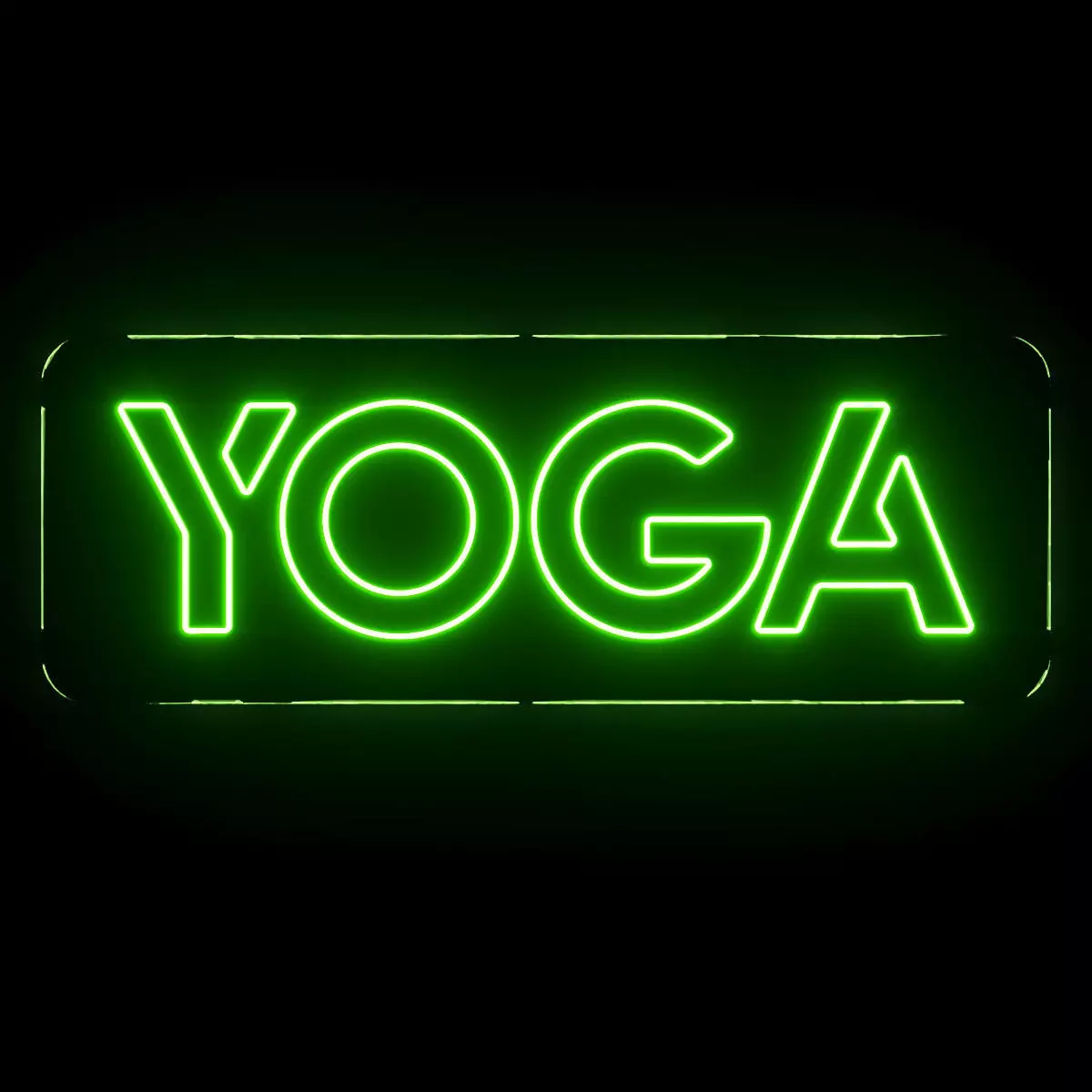 Yoga Neon Sign 3D model