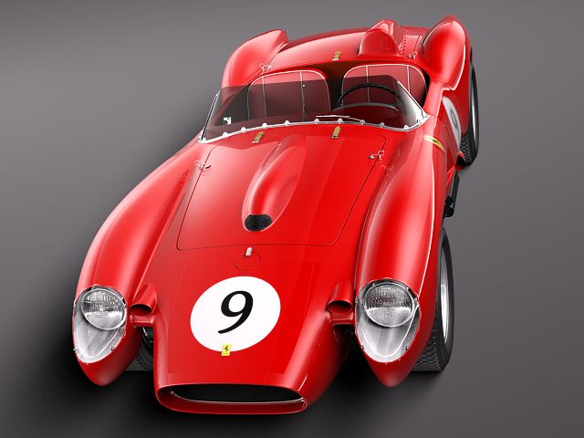 Ferrari 250 Testa Rossa 1957 3D Model MAX OBJ 3DS FBX C4D ...