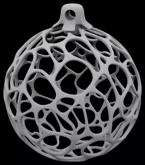 Christmas Tree Globe 3D print model_0