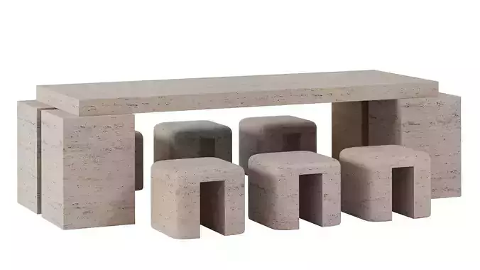 M010 DINING SET BY MONOLITH 