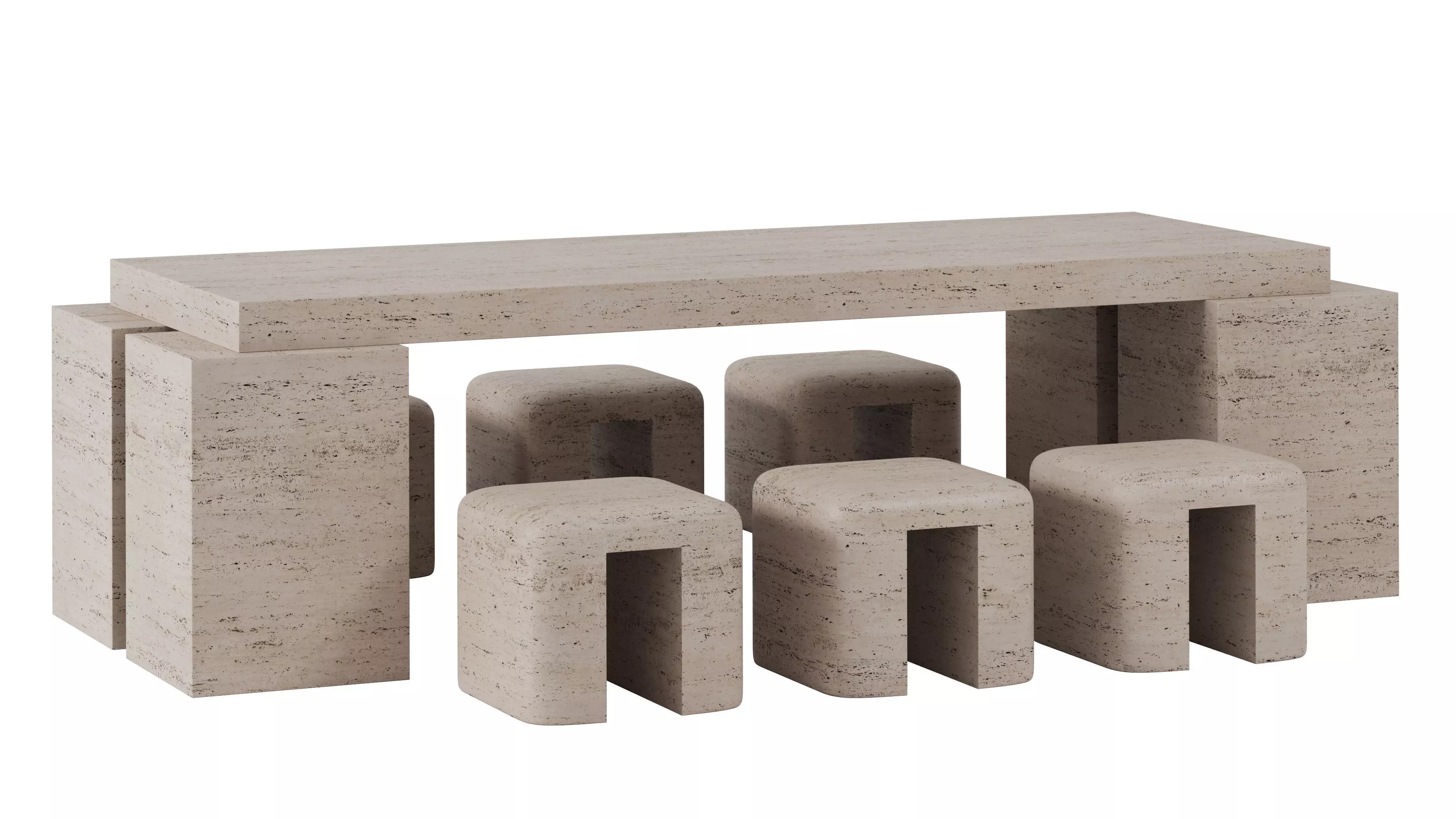 M010 DINING SET BY MONOLITH  3D model_0