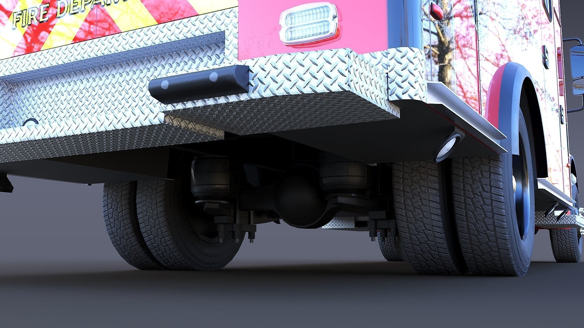 Freightliner M2 106  Ambulance Low-poly 3D model_26