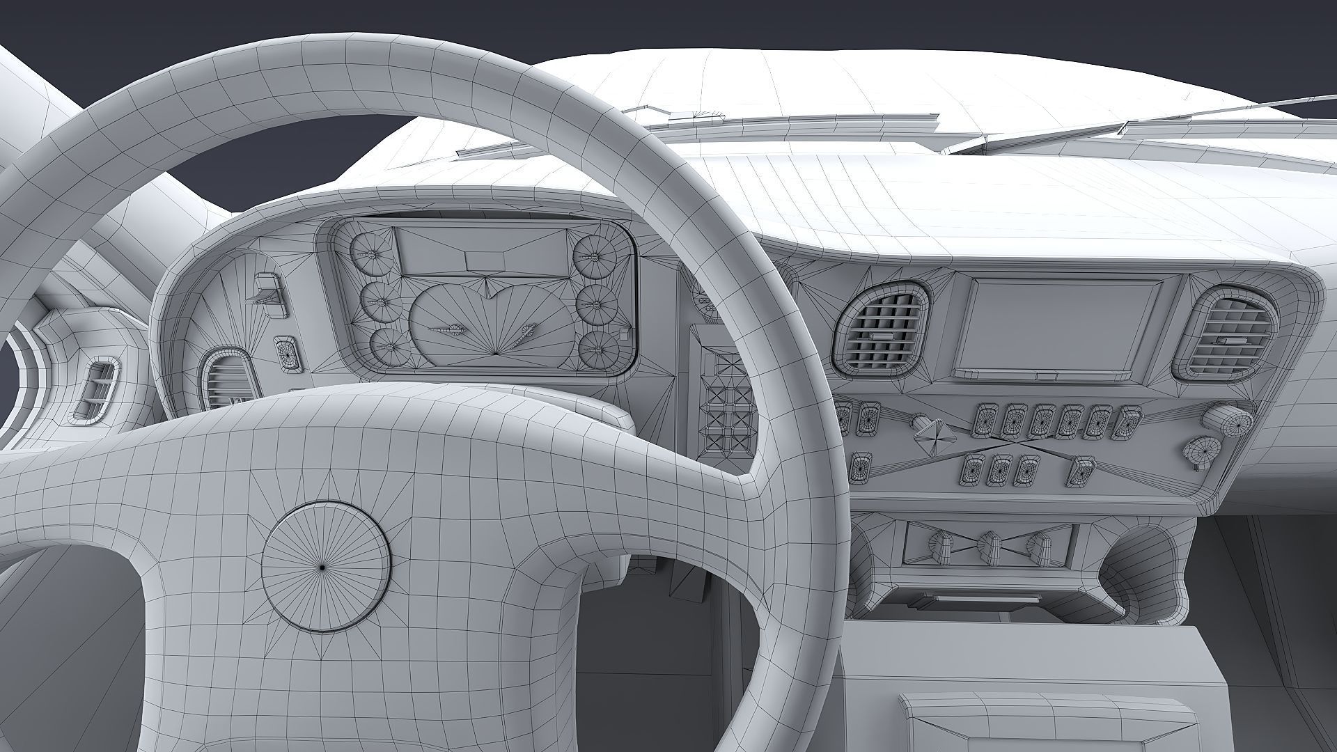 Freightliner M2 106  Ambulance Low-poly 3D model_46