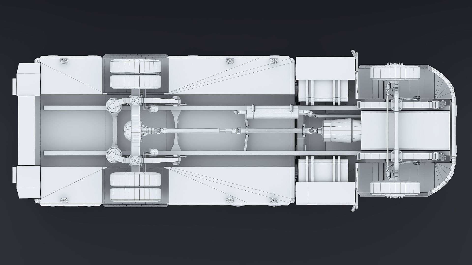 Freightliner M2 106  Ambulance Low-poly 3D model_44