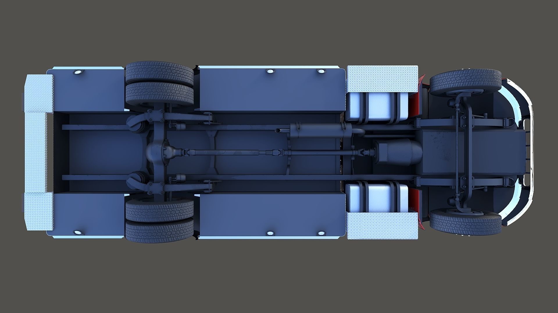 Freightliner M2 106  Ambulance Low-poly 3D model_14
